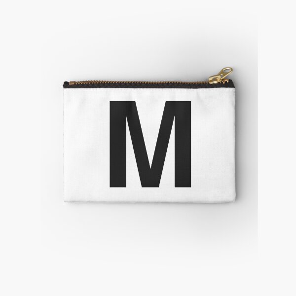 Artikelvorschau, Buchstabe M Initial - Black Helvetica Monogram entworfen und verkauft von synthesizer.