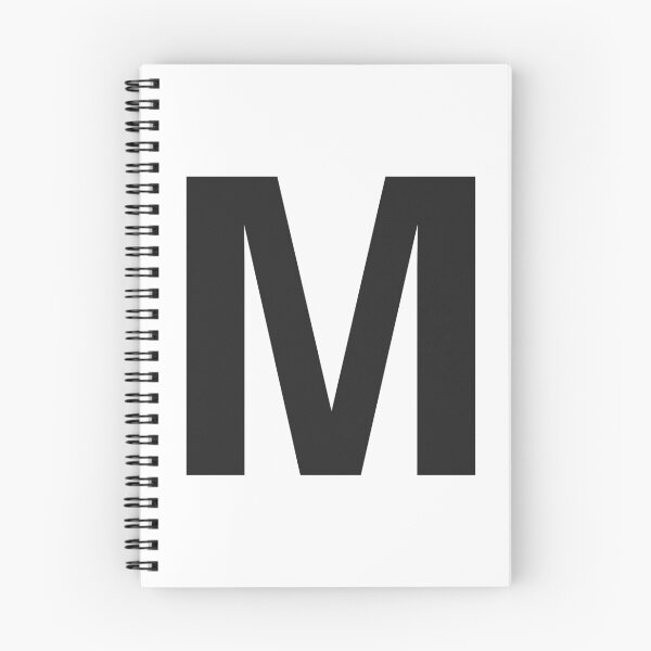 Item preview, Letter M Initial - Black Helvetica Monogram  designed and sold by synthesizer.