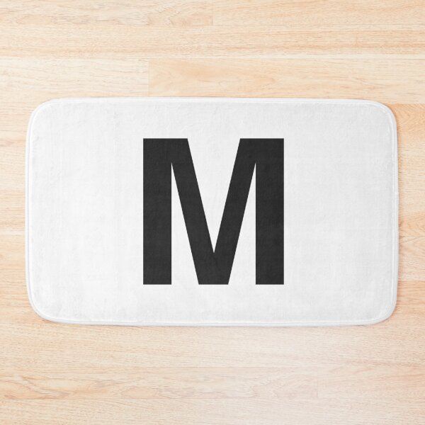 Item preview, Letter M Initial - Black Helvetica Monogram  designed and sold by synthesizer.