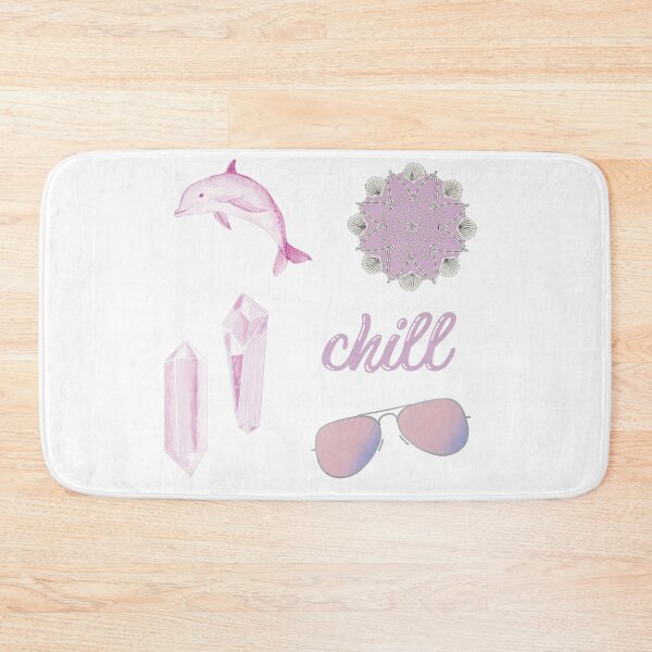 Item preview, Chill Summer Beach Sticker Pack in Mauve designed and sold by The-Goods.