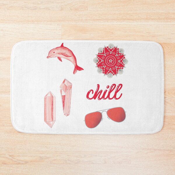 Item preview, Chill Summer Beach Sticker Pack in Red designed and sold by The-Goods.