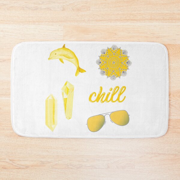 Item preview, Chill Summer Beach Sticker Pack in Yellow designed and sold by The-Goods.
