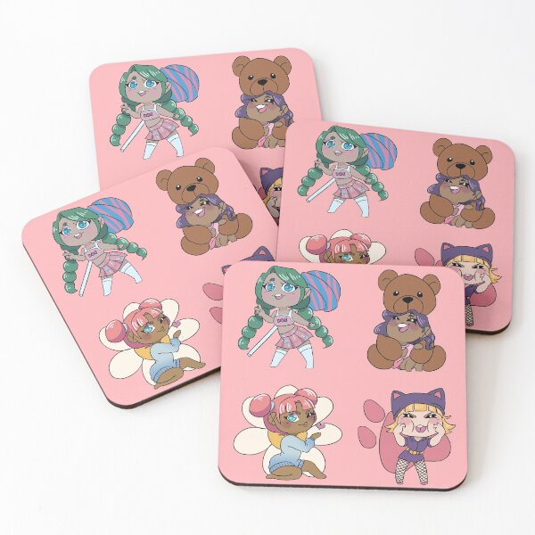 Item preview, Chibi cuties in Pink designed and sold by Zunflowerkat.