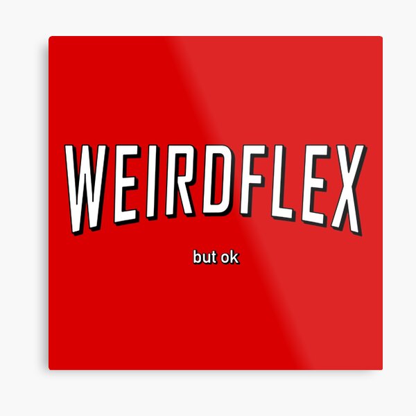 Roblox Logo Swap Meme Metal Print By Glyphz Redbubble - roblox meme logo