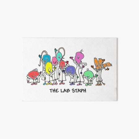 Lab Staph Art Board Print For Sale By Tractor Doug Redbubble