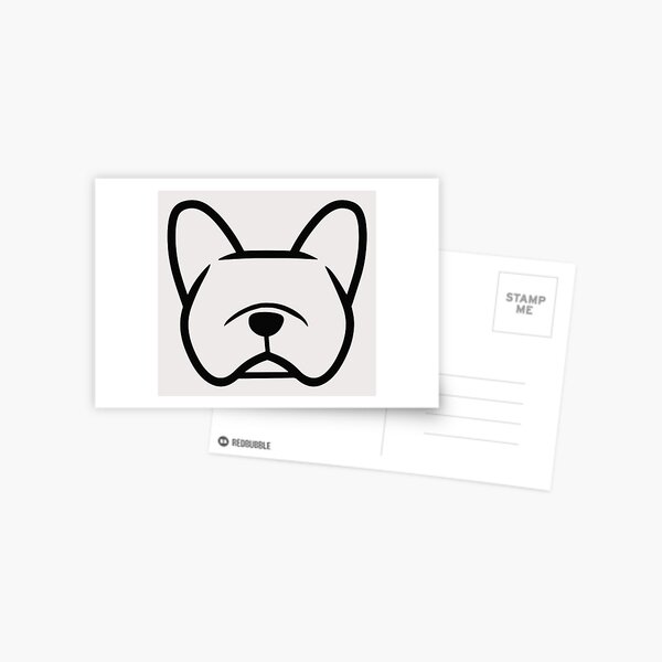 Black and white line art of french bulldog head Good use for symbol mascot  icon avatar tattoo T Shirt design logo or any design 14745800 Vector Art at  Vecteezy