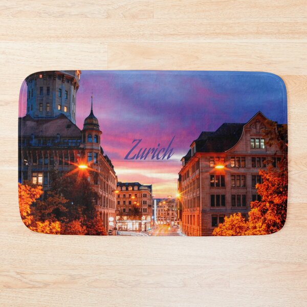 Item preview, Zurich Switzerland Sunset Cityscape designed and sold by mwagie.