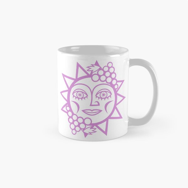 Item preview, Original Sun with Farm Harvest Vineyard Grapes Design for Wine Lovers (pink) designed and sold by wariana.