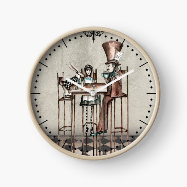 Alice tea party Clock