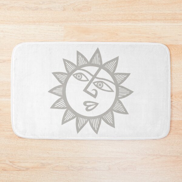 Item preview, Original Happy and Smirky Sun Looking Up Design (light grey) designed and sold by wariana.