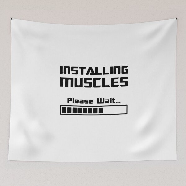 Item preview, Installing Muscles, Please Wait... designed and sold by Anna Fok.