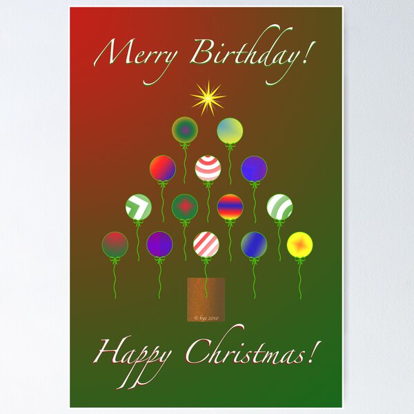 Item preview, Merry Happy Holi~Bday card!! designed and sold by bicyclegirl.