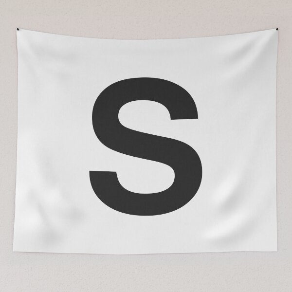 Item preview, Letter S Initial - Black Helvetica Monogram  designed and sold by synthesizer.