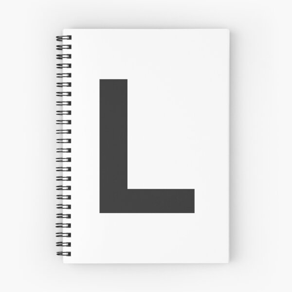 Item preview, L Initial - Black Helvetica Monogram  designed and sold by synthesizer.