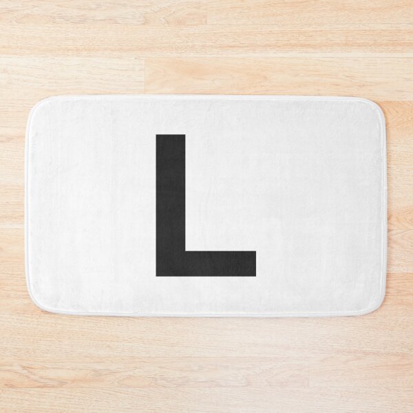 Item preview, L Initial - Black Helvetica Monogram  designed and sold by synthesizer.