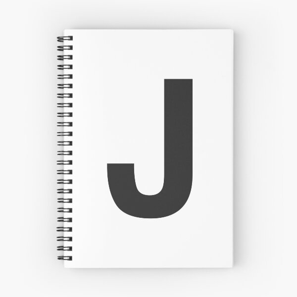 Item preview, J Initial - Black Helvetica Monogram  designed and sold by synthesizer.