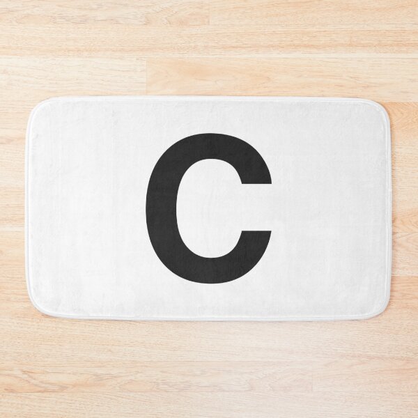 Item preview, C Initial - Black Helvetica Monogram  designed and sold by synthesizer.
