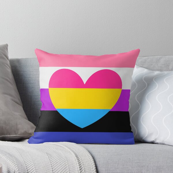 Artikelvorschau, genderfluid flag with pansexual heart entworfen und verkauft von Simplipride.