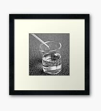 Beaker droplet 2 Framed Print
