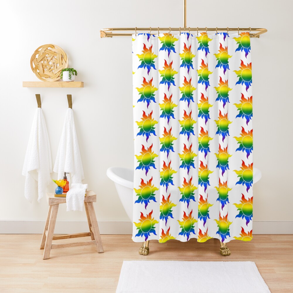 "Pride Sun (Gay)" Shower Curtain by yangtbh Redbubble