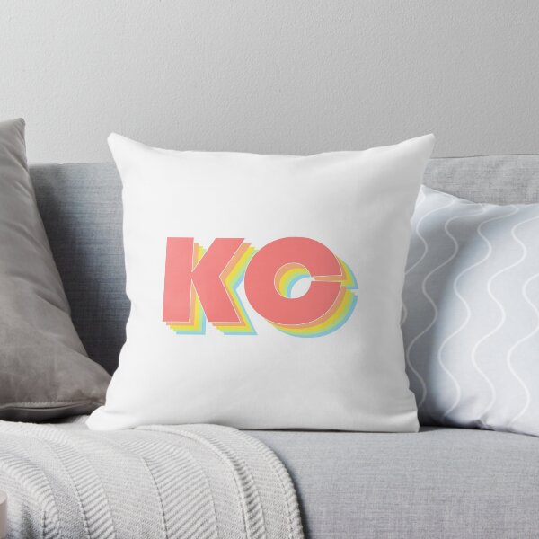 Rainbow Kansas City Throw Pillow
