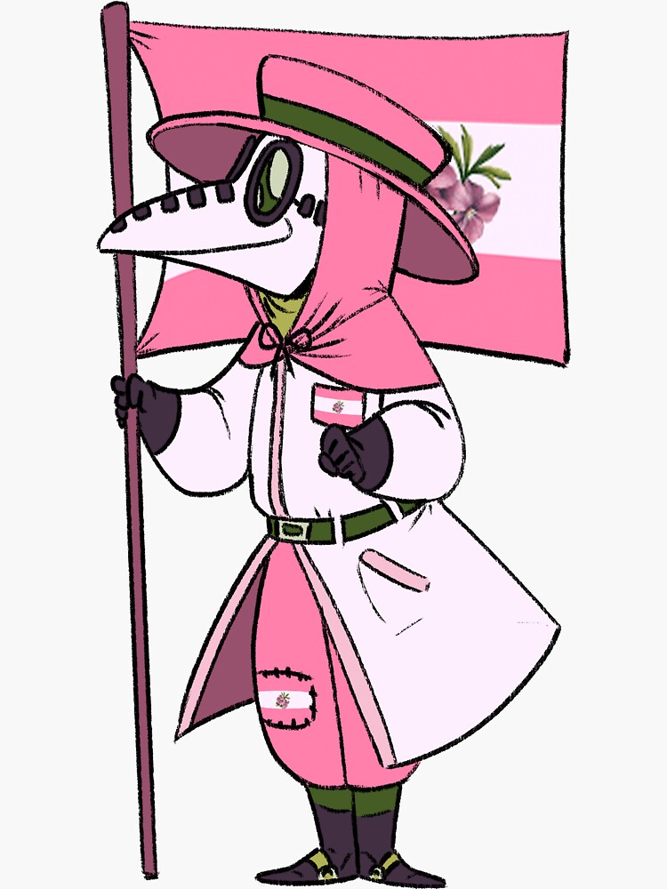 Sapphic Pride Plague Doctor Sticker By Soodie Redbubble 3635