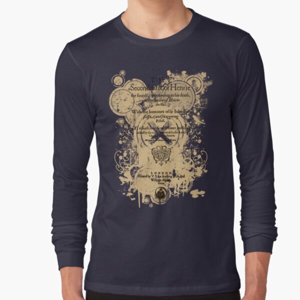Shakespeare's Henry IV Part 2 Quarto Front Piece Long Sleeve T-Shirt