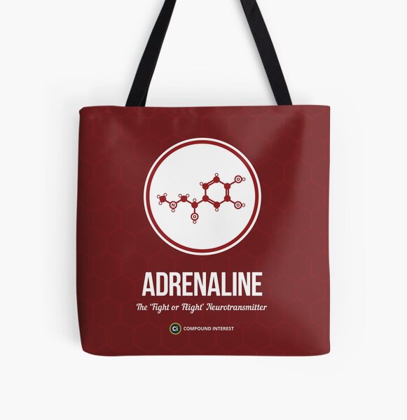 Neurotransmitter Series: Adrenaline All Over Print Tote Bag
