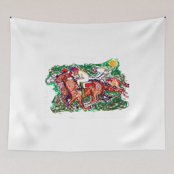 Item preview, horse racecourse abstract painting || horse abstract painting  designed and sold by KARTICK DUTTA.