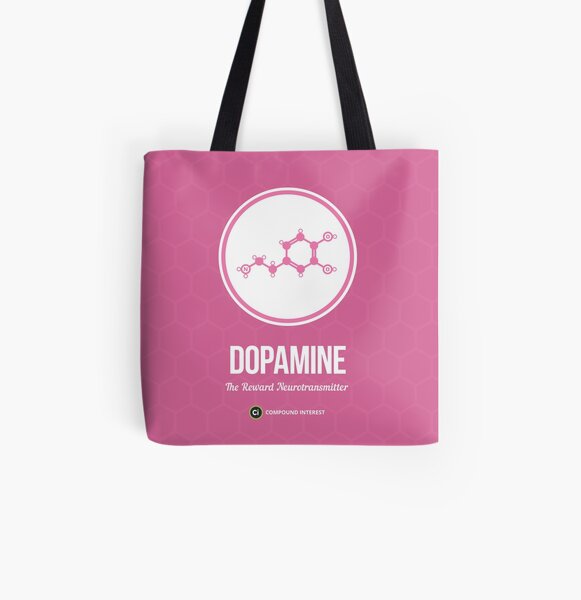 Neurotransmitter Series: Dopamine All Over Print Tote Bag