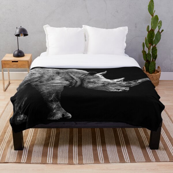 SAFARI PROFILE - RHINO BLACK EDITION Throw Blanket