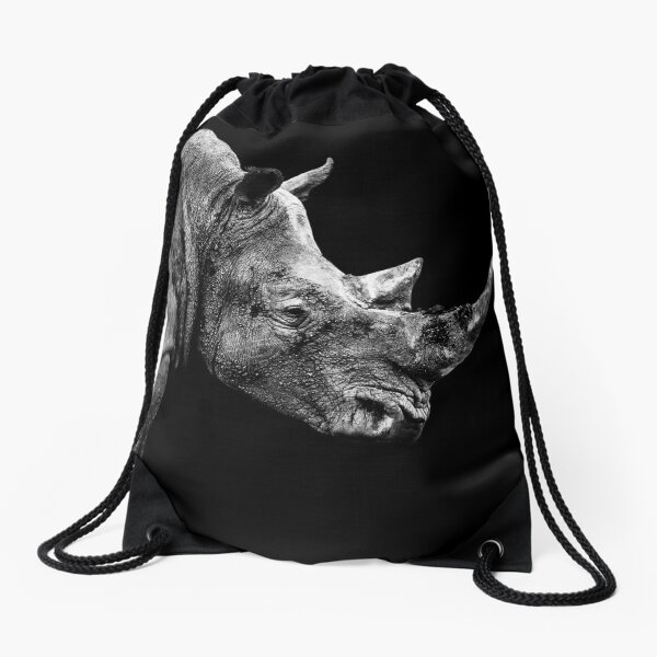SAFARI PROFILE - RHINO BLACK EDITION Drawstring Bag