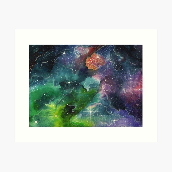 Cosmic canvas stars and space Art Print
