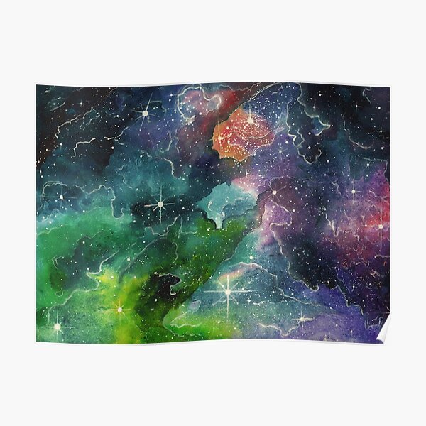 Cosmic canvas stars and space Poster