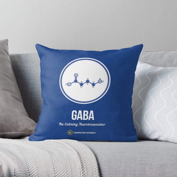 Neurotransmitter Series: GABA Throw Pillow