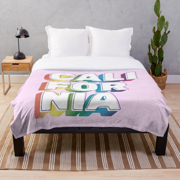 Aperçu de l'œuvre Typographie arc-en-ciel de Californie LGBT créée et vendue par Seven-Stripes.