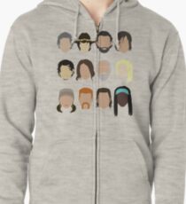 DIe laufenden Toten Hoodie mit Reißverschluss