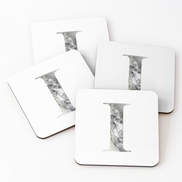 Item preview, Gray Marble Letter "I" designed and sold by Haley Agra.