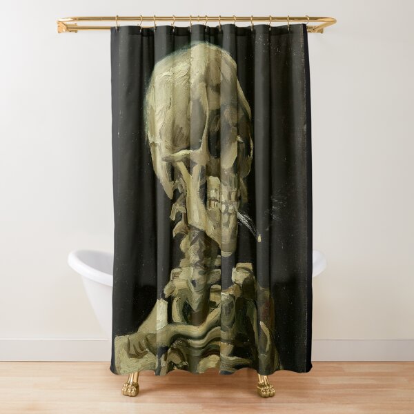 Item preview, Memento Mori - Skull of a Skeleton with Burning Cigarette by Vincent Van Gogh designed and sold by NewNomads.