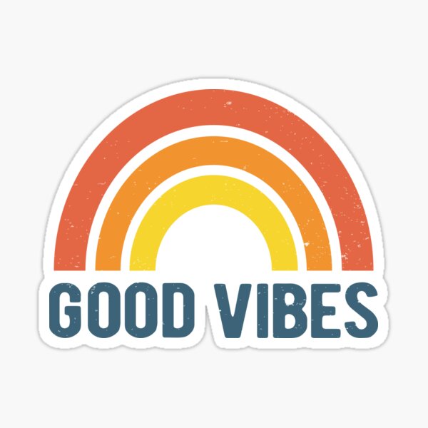 Good Vibes Rainbow Sticker