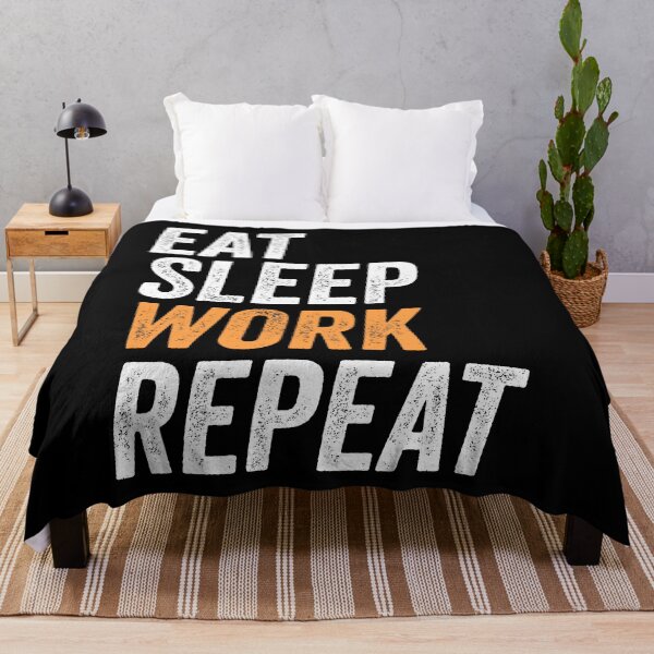 Item preview, Eat Sleep Work Repeat Funny Labor Day Gift For Workers designed and sold by zenpatterns.