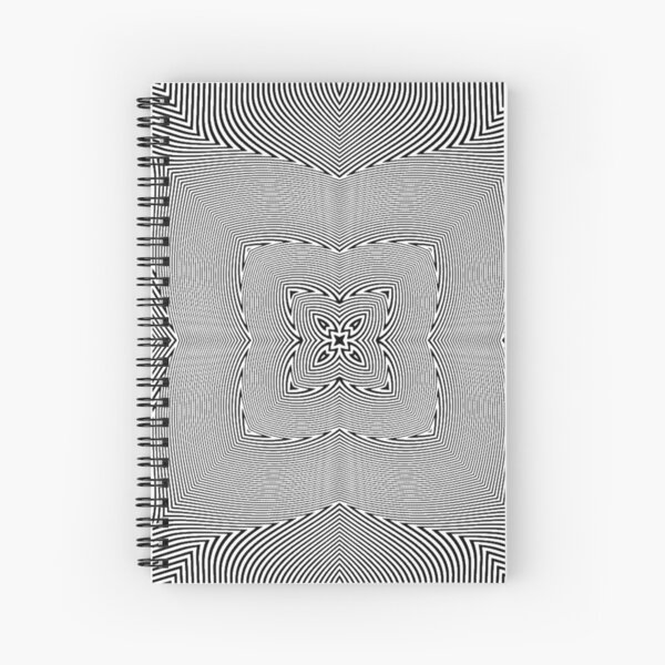 Visual Optical Illusion Spiral Notebook