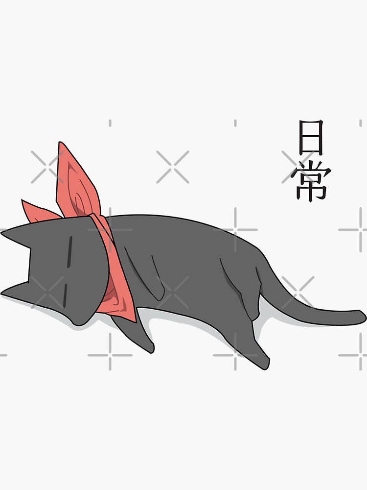 animal cat fish nichijou sakamoto (nichijou)   -   Anime Wallpapers