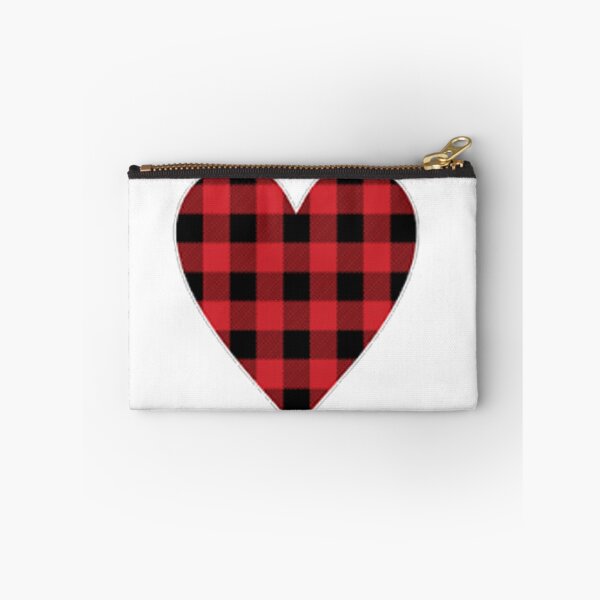 Item preview, Plaid Heart - red and black designed and sold by SerpentSkyArts.