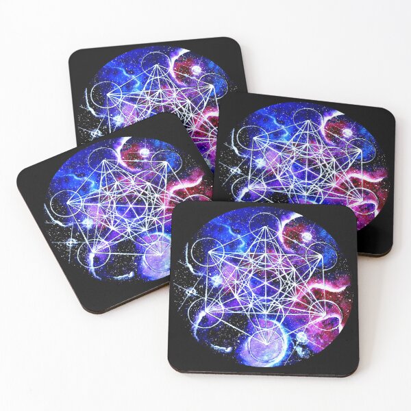 Sacred Geomertry, Metatrons Cube Coasters (Set of 4)