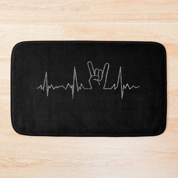 Item preview, Heavy Metal Heartbeat Metalhead Distressed Design designed and sold by playloud.