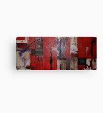 Triptych In Red Canvas Print