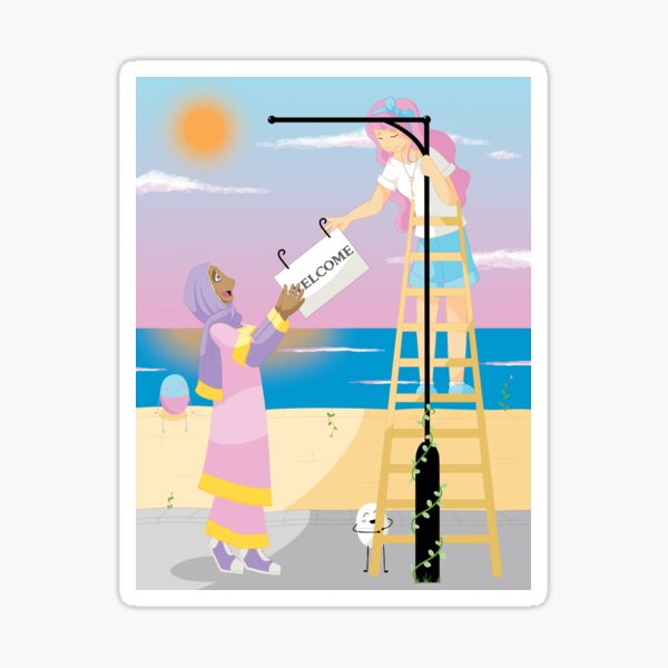 Companions - Welcome Sign Sticker
