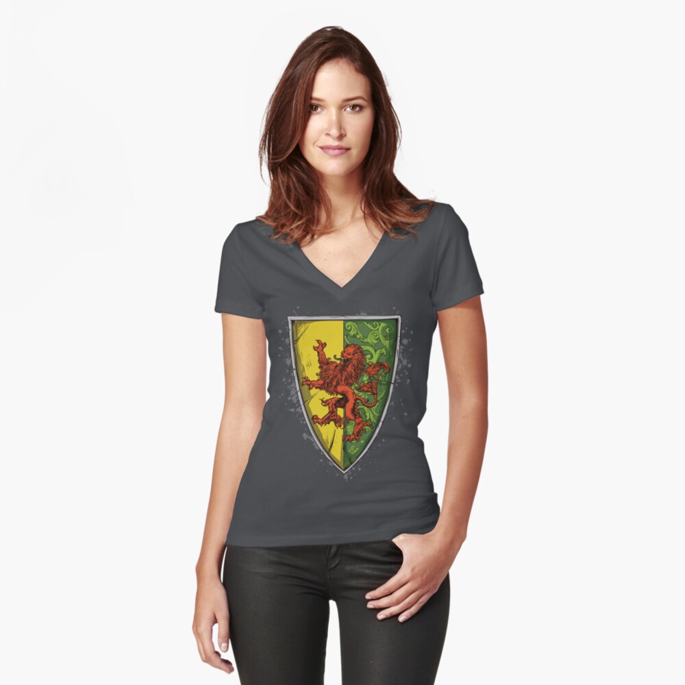 Item preview, Fitted V-Neck T-Shirt designed and sold by emperors-vault.