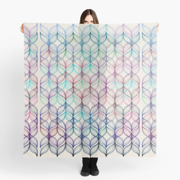 Mermaid's Braids - a colored pencil pattern Scarf